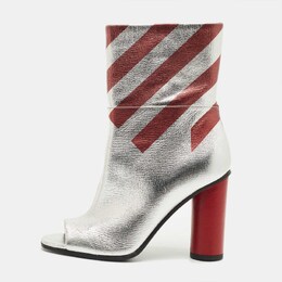 Anya Hindmarch: Серебристые ботинки 