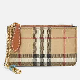 Burberry: Бежевый кошелёк  Vintage Check