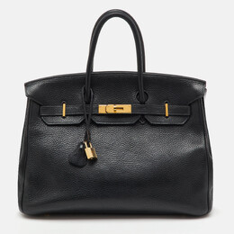 Hermes: Чёрная сумка  Birkin 35