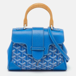 Goyard: Голубая сумка на руку 