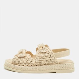 Chanel: Белые сандалии 