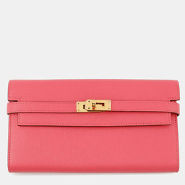 Hermes: Розовый кошелёк  Kelly