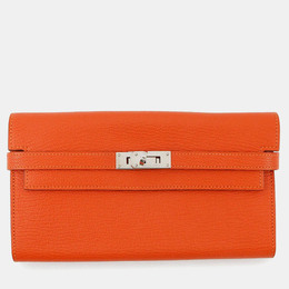 Hermes: Оранжевый кошелёк  Kelly
