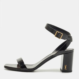 Saint Laurent Paris: Чёрные сандалии 