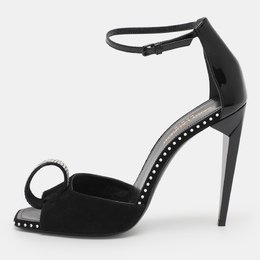 Saint Laurent Paris: Чёрные сандалии 
