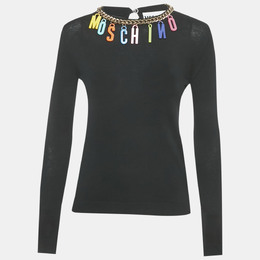 Moschino Couture: Чёрный свитшот 