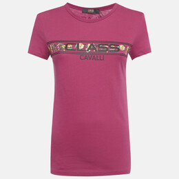 Class by Roberto Cavalli: Розовая футболка 