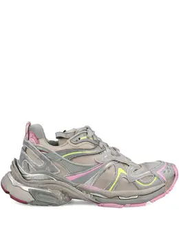 Balenciaga: Бежевые кроссовки  Runner