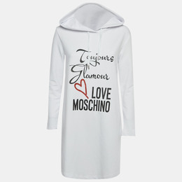 Love Moschino: Белая толстовка 