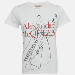 Alexander McQueen: Белая футболка 