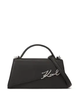 Karl Lagerfeld: Чёрная сумка-шоппер  Signature