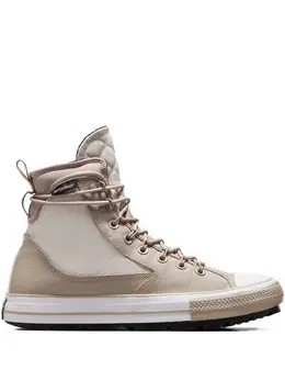 Converse: Бежевые кроссовки 
