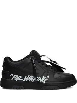 Off-White: Чёрные кроссовки 