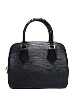 Louis Vuitton Pre-Owned: Чёрная сумка-шоппер 