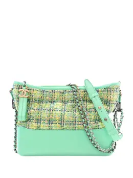 CHANEL Pre-Owned: Зелёная сумка через плечо 