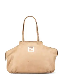 Fendi Pre-Owned: Коричневая сумка-шоппер 