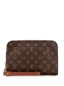Louis Vuitton Pre-Owned: Коричневый клатч 
