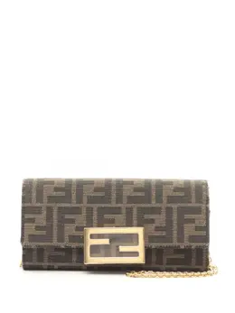 Fendi Pre-Owned: Коричневый кошелёк 