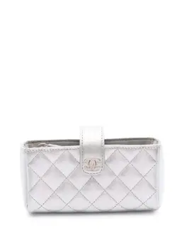 CHANEL Pre-Owned: Серебристый клатч 