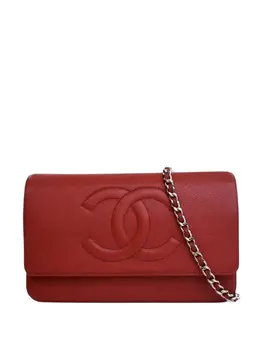 CHANEL Pre-Owned: Красный кошелёк 