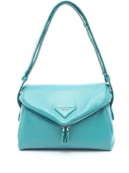 Prada Pre-Owned: Зелёная сумка 