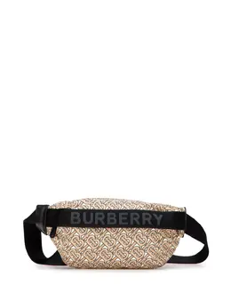 Burberry Pre-Owned: Коричневая поясная сумка 