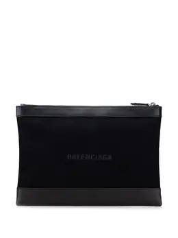 Balenciaga Pre-Owned: Синий клатч 