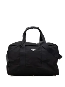 Prada Pre-Owned: Чёрная дорожная сумка 