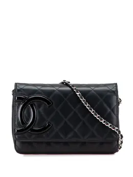 CHANEL Pre-Owned: Чёрный кошелёк 