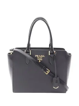 Prada Pre-Owned: Чёрная сумка-шоппер 