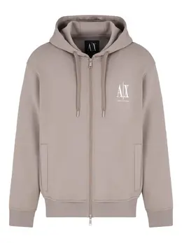 Armani Exchange: Бежевая толстовка 