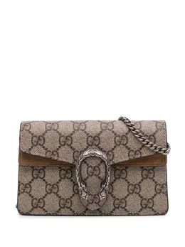 Gucci Pre-Owned: Серебристая сумка через плечо 
