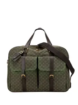 Louis Vuitton Pre-Owned: Зелёная спортивная сумка 