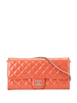 CHANEL Pre-Owned: Серебристый кошелёк 