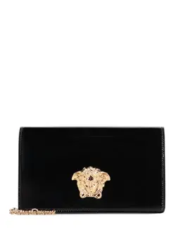 Versace: Чёрный клатч  Medusa