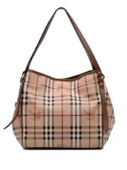 Burberry Pre-Owned: Коричневая сумка-шоппер 