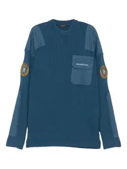 Balenciaga: Трикотажный свитер 