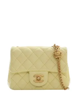 CHANEL Pre-Owned: Жёлтая сумка через плечо 