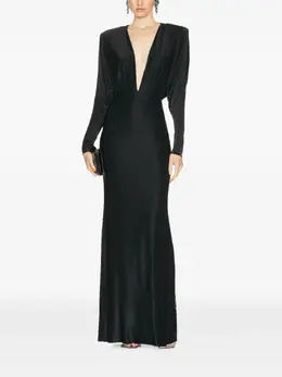 Alexandre Vauthier: Платье с длинным рукавом 