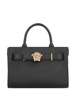 Versace: Чёрная сумка-шоппер  Medusa