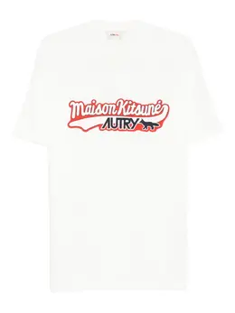 Maison Kitsuné: Футболка с принтом 