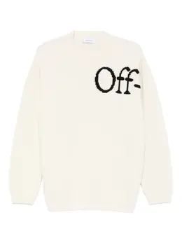 Off-White: Белый свитер 