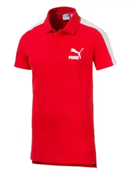 PUMA: Красное поло  Iconic T7