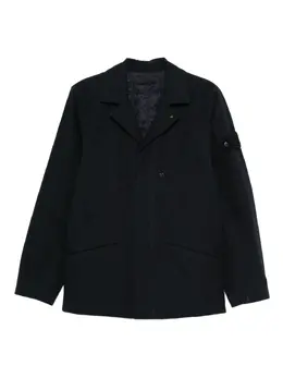 Stone Island: Синий пуховик  Ghost