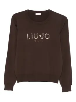 LIU JO: Коричневый свитер 