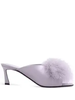 Saint Laurent: Светлые босоножки 
