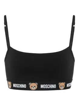 Moschino: Чёрный бюстгальтер  Teddy
