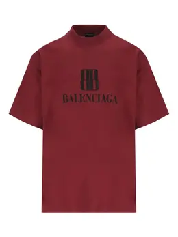 Balenciaga: Футболка  BB с коротким рукавом