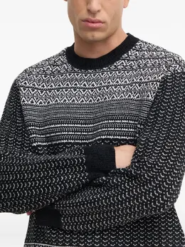 Armani Exchange: Чёрный свитер 