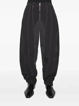 Mugler: Чёрные брюки 
